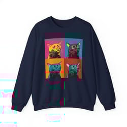 dissociating zoning out black cat meme sweatshirt mental he, 72