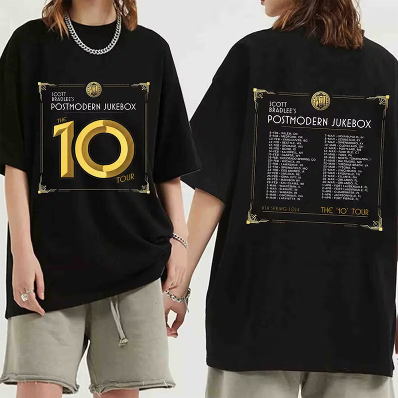 Postmodern Jukebox US Spring 2024 Tour Shirt, Postmodern Jukebox Band Fan Shirt, Postmodern Jukebox 2024 Concert Tee.jpg