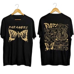 vintage paramore doodle shirt, paramore album lyrics merch, , 252