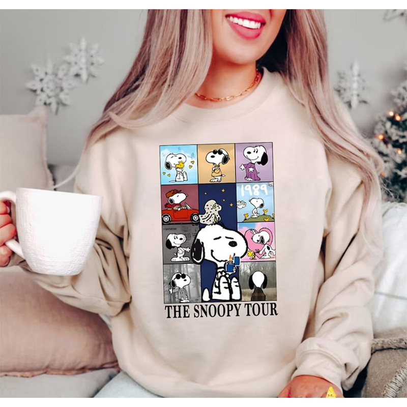 Vintage Taylor Swift Eras Tour Album Snoopy Tour Sweatshirt, Eras Tour Tshirt, Sweatshirt and Hooodie.jpg