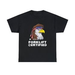 forklift certified shirt eagle mullet usa shirt, 42