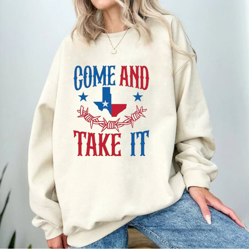 Come And Take it Shirt, Hold The Line shirt, Stand With Texas Shirt, Texas Support, Don't Mess With Texas Shirt, Barder Wire T-Shirt.jpg