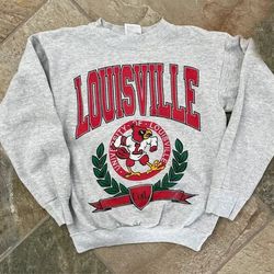 Vintage NCAA Louisville Cardinals College Sweatshirt, University of Louisville Shirt, 42