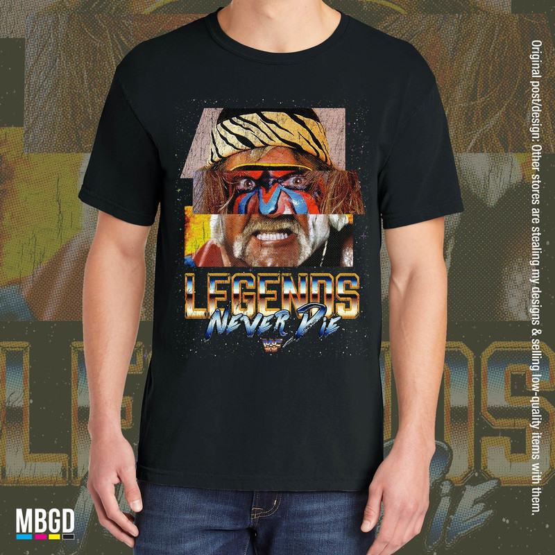 Hulk Hogan Vintage Shirt, Macho Man Vintage Wrestling Shirt, Ultimate Warrior Shirt, Wrestling Shirt, Front Only Print.jpg