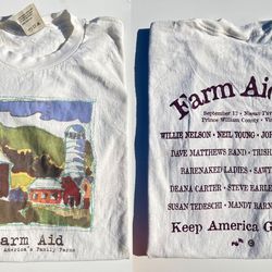 Farm Aid 99 T-shirt 1999 Neil Young Willie Nelson Farm Aid, 50