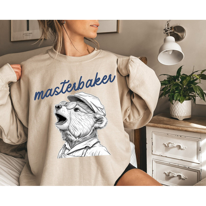 charming teddybear sweatshirt, Gifted Baker Shirt, teddy bear animated adult humor, bear memeshirt, gift for bear lover, adulthumor gift.jpg