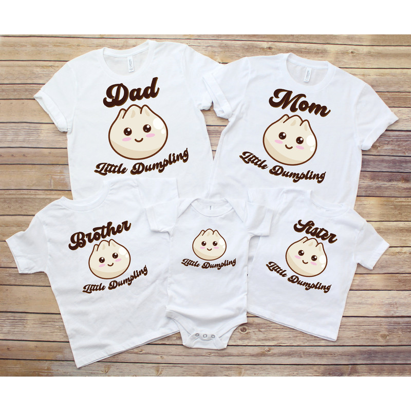 Little Dumpling Bodysuit,Little Dumpling Family Matching Shirt, Little Dumpling Baby Shower Gift, Mom-Dad Of The Little Dumpling LS581.jpg