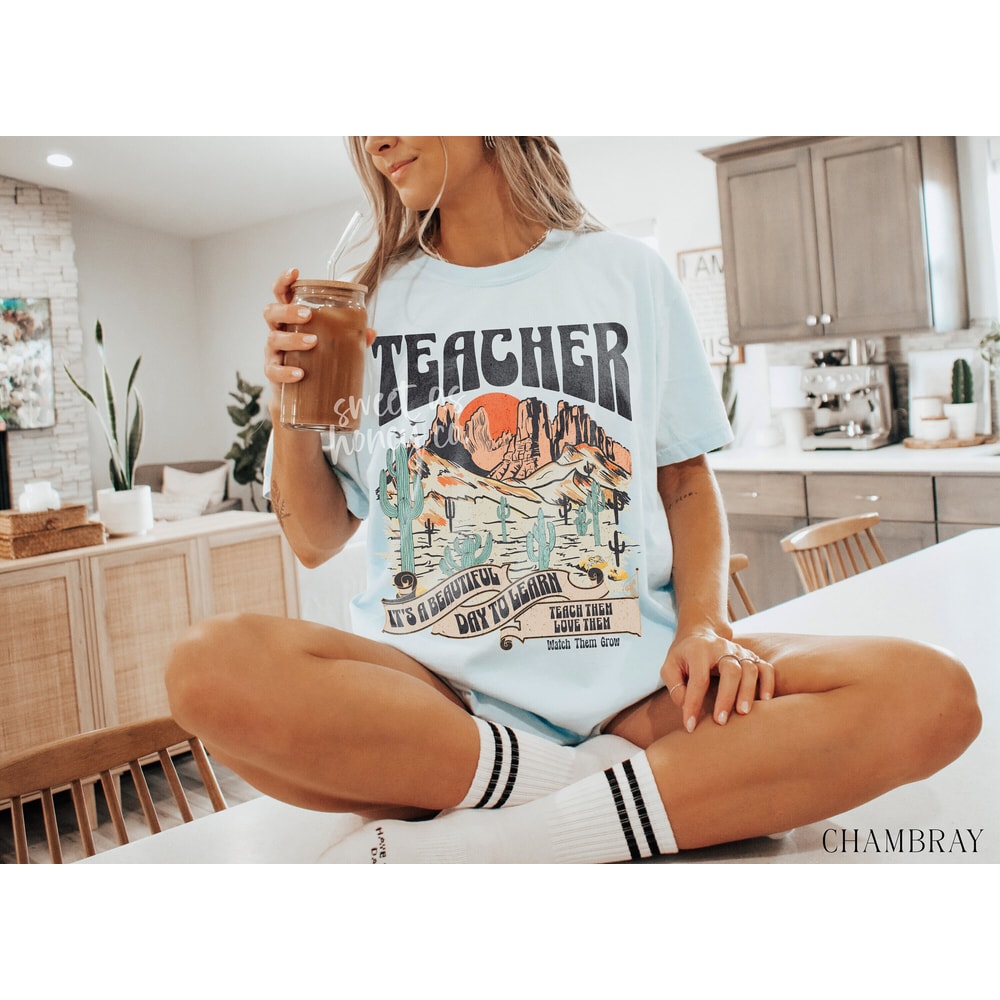 Boho Teacher Shirt Gift for Teacher TShirt First Day of School Matching TShirt Back to School Teacher Squad Shirts Teacher Appreciation Gift.jpg