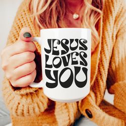 jesus loves you mug christian gifts bible verse coffee mug 1