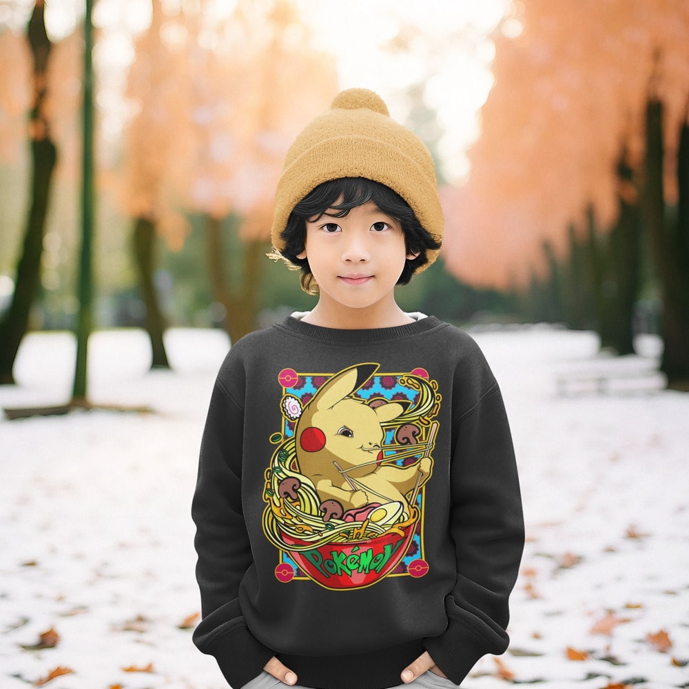kids Pokemon Silhouette Sweatshirt, Pokemon Lover Gift, Pikachu, Kids Squirtle, Retro Cartoon, Kids size 90s Tee, Pokemon Hoodie, 1.jpg