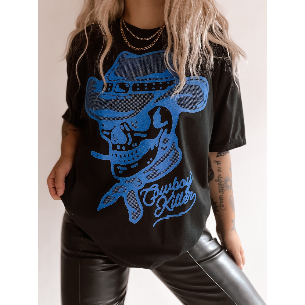 Cowboy Killer Tee, Western grunge graphic tee, trendy cowboy shirt, comfort colors tee.jpg
