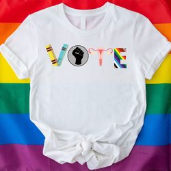vote shirt, banned books shirt, reproductive rights tee, blm