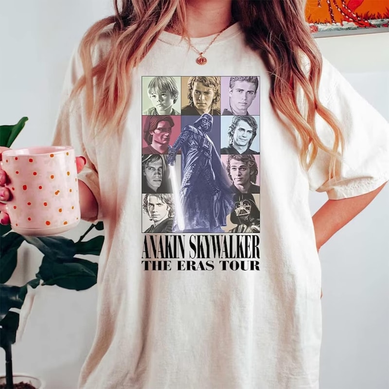 Anakin Skywalker Eras Tour Shirt, Star Wars Anakin Skywalker Fan Gift Eras Shirt, Skywalker Merch, Star Wars Character for Gift Merch Tee.jpg