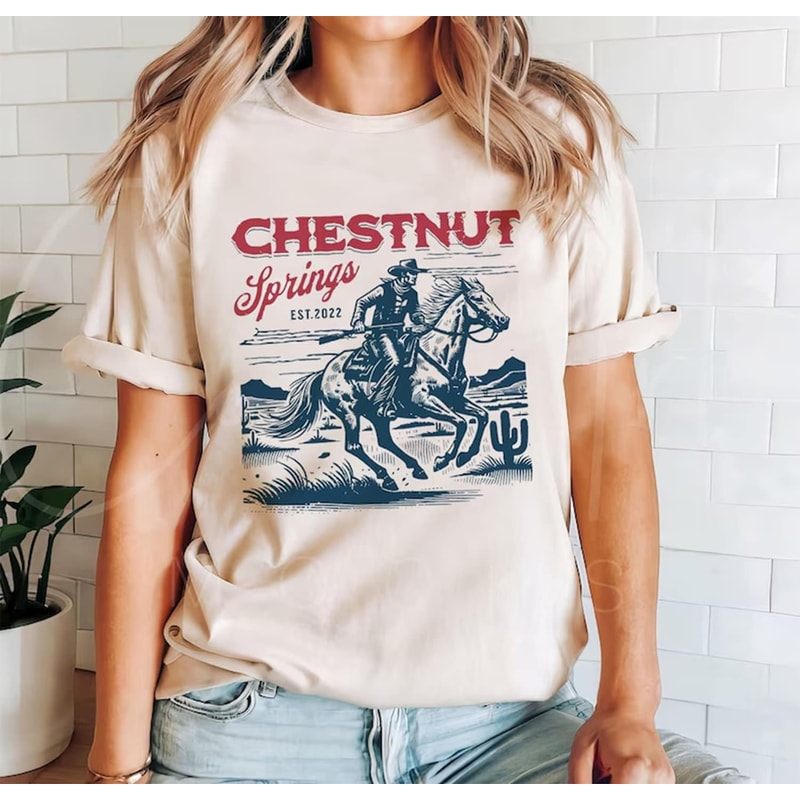 Chestnut Springs Shirt, Cowboy Chestnut Springs Est Shirt, Elsie Silver Inspired, Western Cowboy, Romantasy Reader.jpg