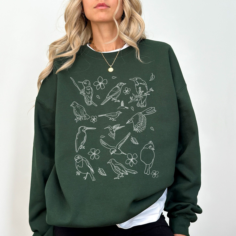 Birding Sweatshirt For Bird Lover, Birdwatcher Shirt, Birdwatching Sweater, Gift For Birder Birdkeeper, Women Bird Nerd Tee, Bird Watching.jpg