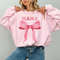 Bow Mama Sweatshirt Retro Mama Crewneck Pink Ribbon Mama Sweater For New Mom Gift Mother's Day Gift Birthday Gift for Cute Mom Mama Pullover.jpg
