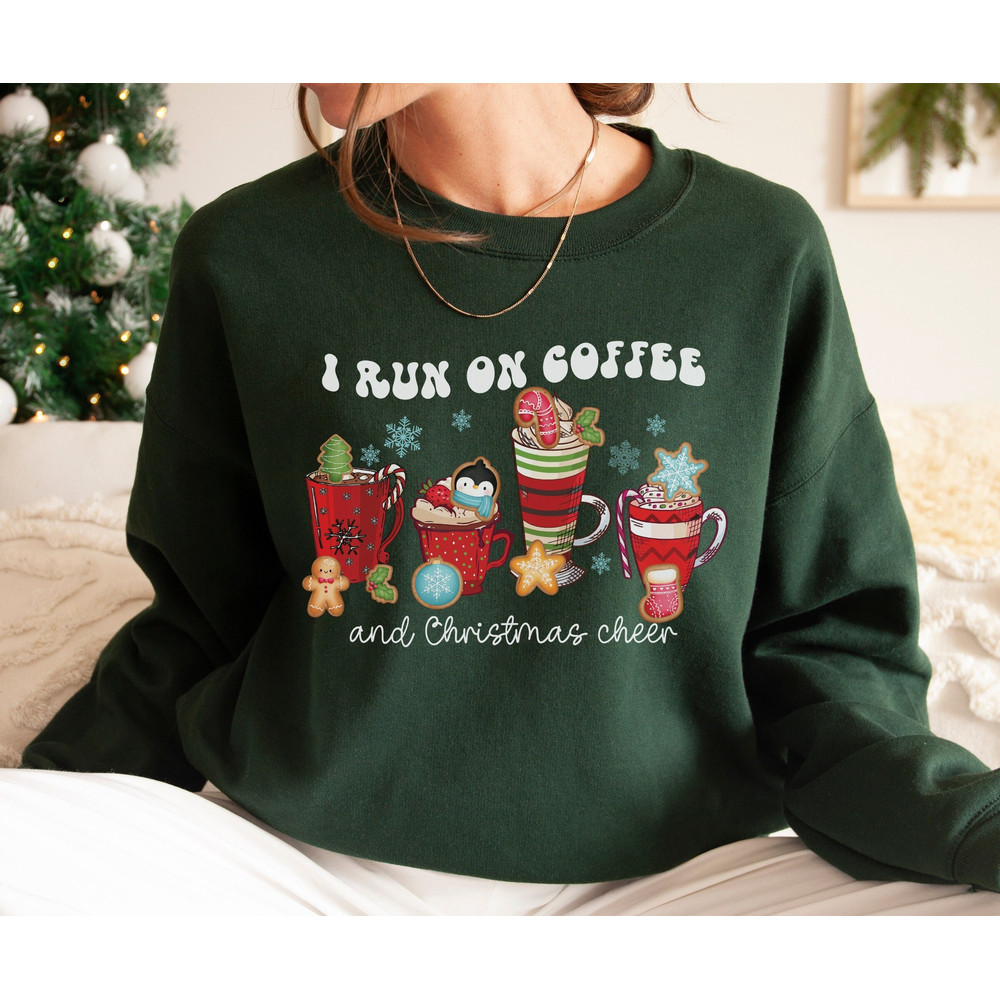 Christmas Coffee Sweatshirt, Christmas Sweatshirt, Christmas Shirt, Coffee Lover Gift Worker Winter Christmas Snowman Latte Coffee Lover.jpg