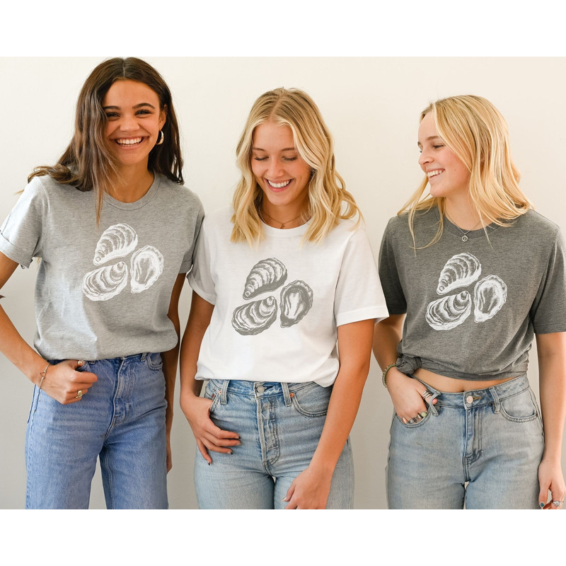 Custom Oyster Bachelorette Shirt, Oyster Shell Gifts, Funny Bachelorette Party T-shirt, Luxury Social Club Bach, Unisex Seashell Graphic Tee.jpg