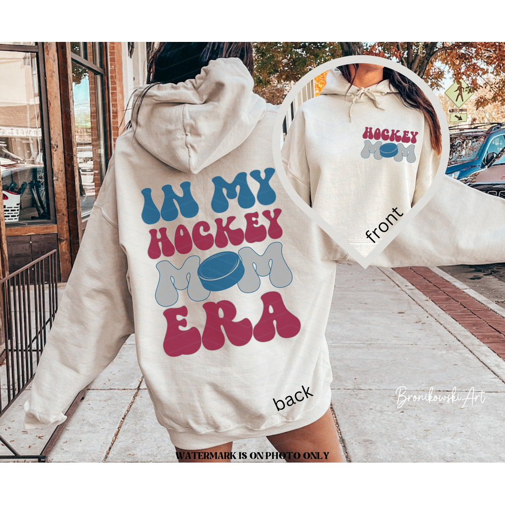 In My Hockey Mom Era, Hockey Mom Hoodie, Retro Hockey Season Hoodie, High School Hockey, Sports Mom Hockey Mom Gift, Game Day sweatshirt Top.jpg