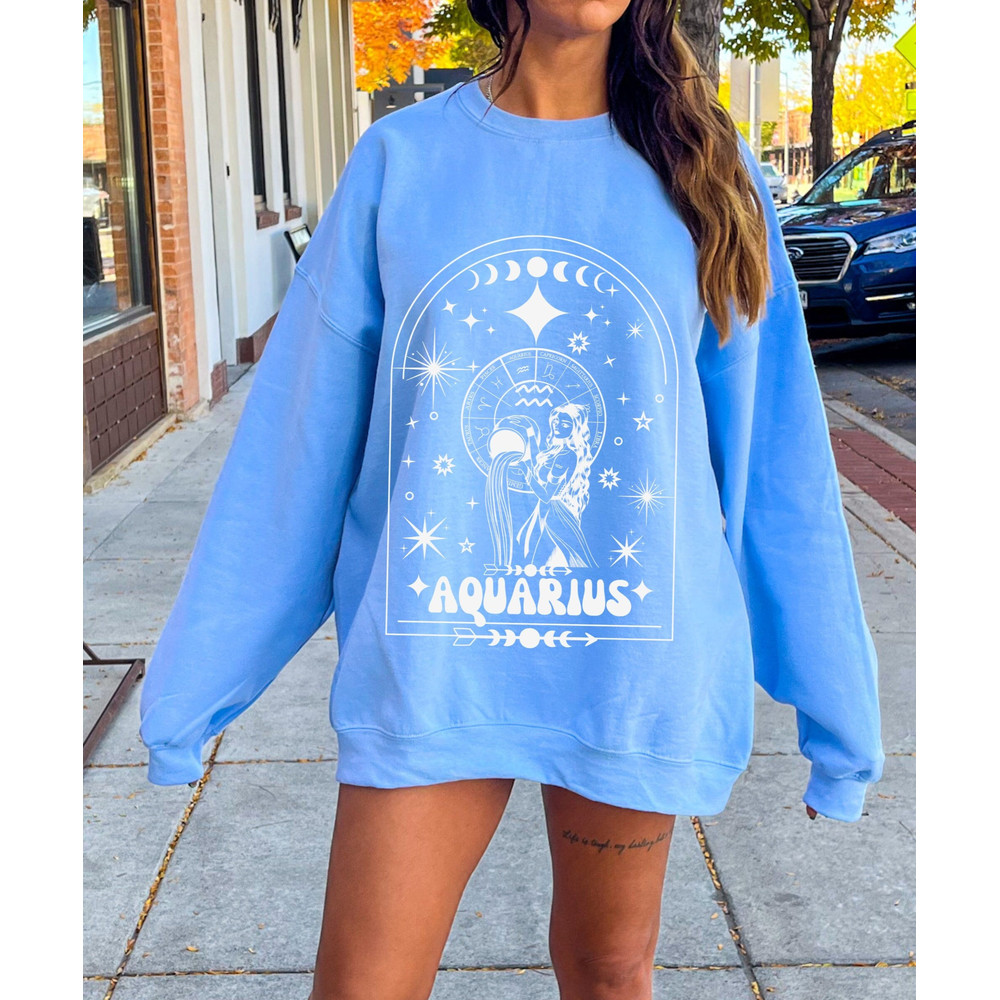 Preppy Aquarius Sweatshirt Aquarius Gifts Astrology Clothing Aesthetic Hoodie Zodiac Hoodie Trendy Hoodie Astrology Aquarius Zodiac Gift.jpg