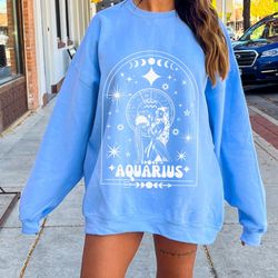 preppy aquarius sweatshirt aquarius gifts astrology clothing