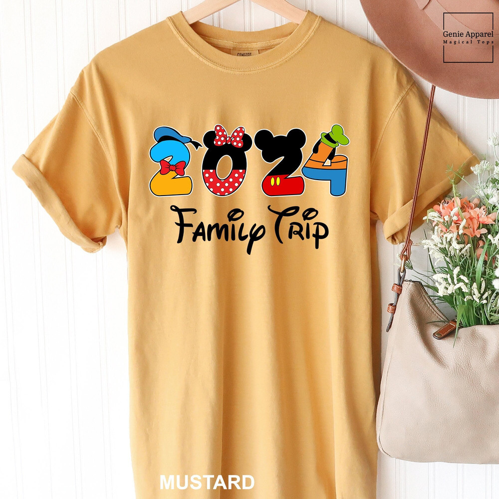 Disney 2024 Family Trip Shirt, Comfort Colors Disney Shirt, Disney Family Shirt, Disney Characters Shirt, Disney Friends Shirt, 150930.jpg