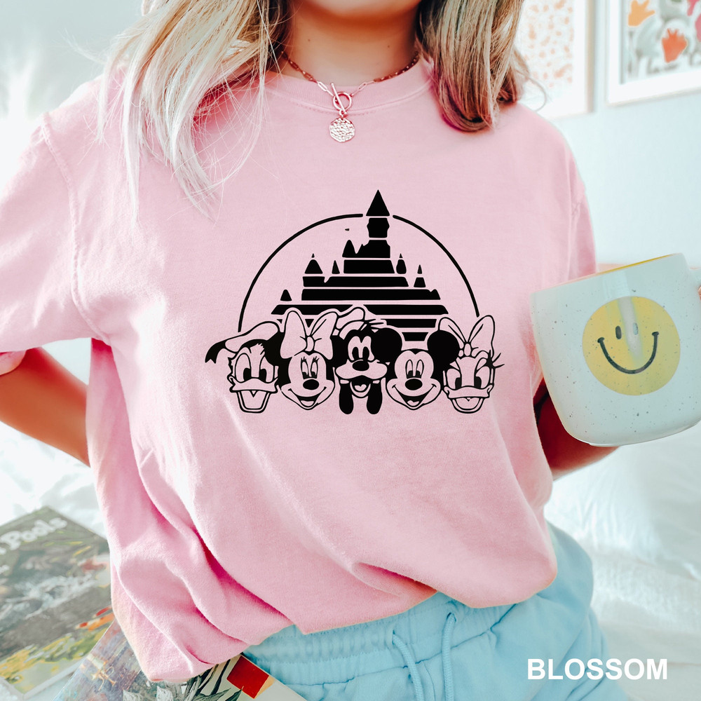 Disney Friends Shirt, Comfort Colors Disney Shirt, Disney Family Trip Shirt, Disney Castle Shirt, Disney Characters Shirt 151055.jpg