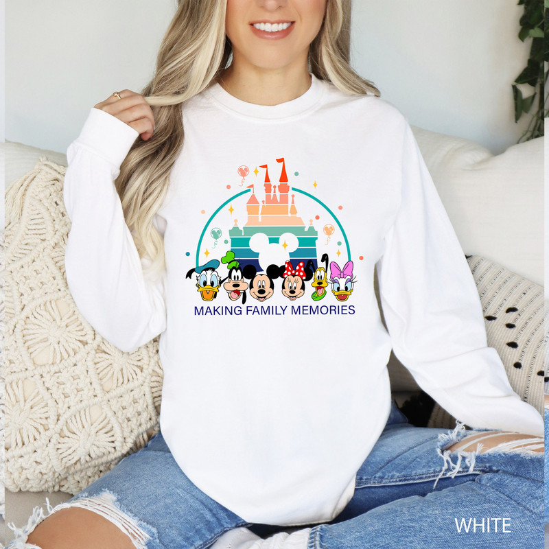 Disney Making Family Memories Shirt, Comfort Colors Shirt, Disneyland Castle Shirt, Disneyworld Trip ,Family Vacation Shirt, 151137.jpg
