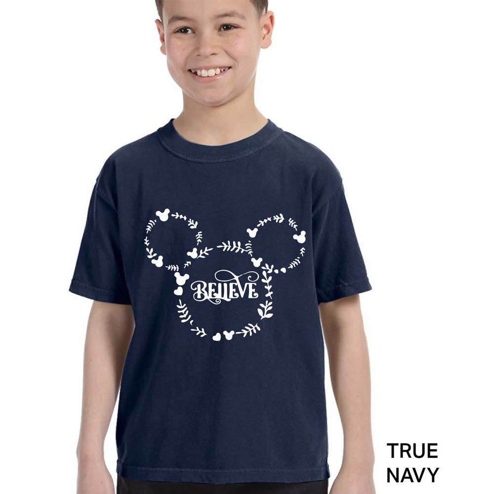 Disney Mickey Believe Shirt, Comfort Colors Unisex Shirt, Disney Believe Shirt, Disney Holiday Shirt, Disney Family Shirt, 150321.jpg