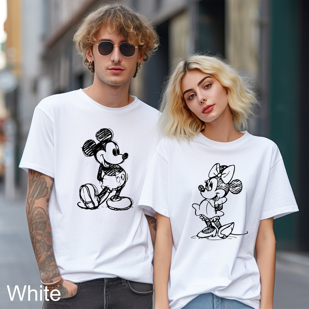 Disney Vintage Mickey or Minnie Matching Shirt, Comfort Colors Disney Shirt, Disney Couples Shirt, Disney Matching Shirt, 151134.jpg