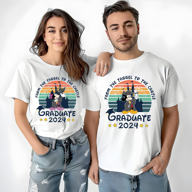 Disney Graduation Shirt, Mickey Graduate Tee, Minnie Senior Shirt, Disney Class of 2024 Shirt, Disney Grad Squad Shirt, Disneyland Grad Trip.jpg