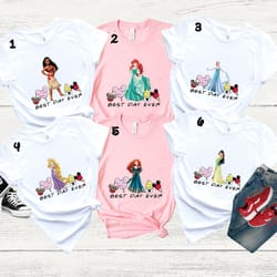 disney princess best day ever shirt, moana, alice, jasmine,