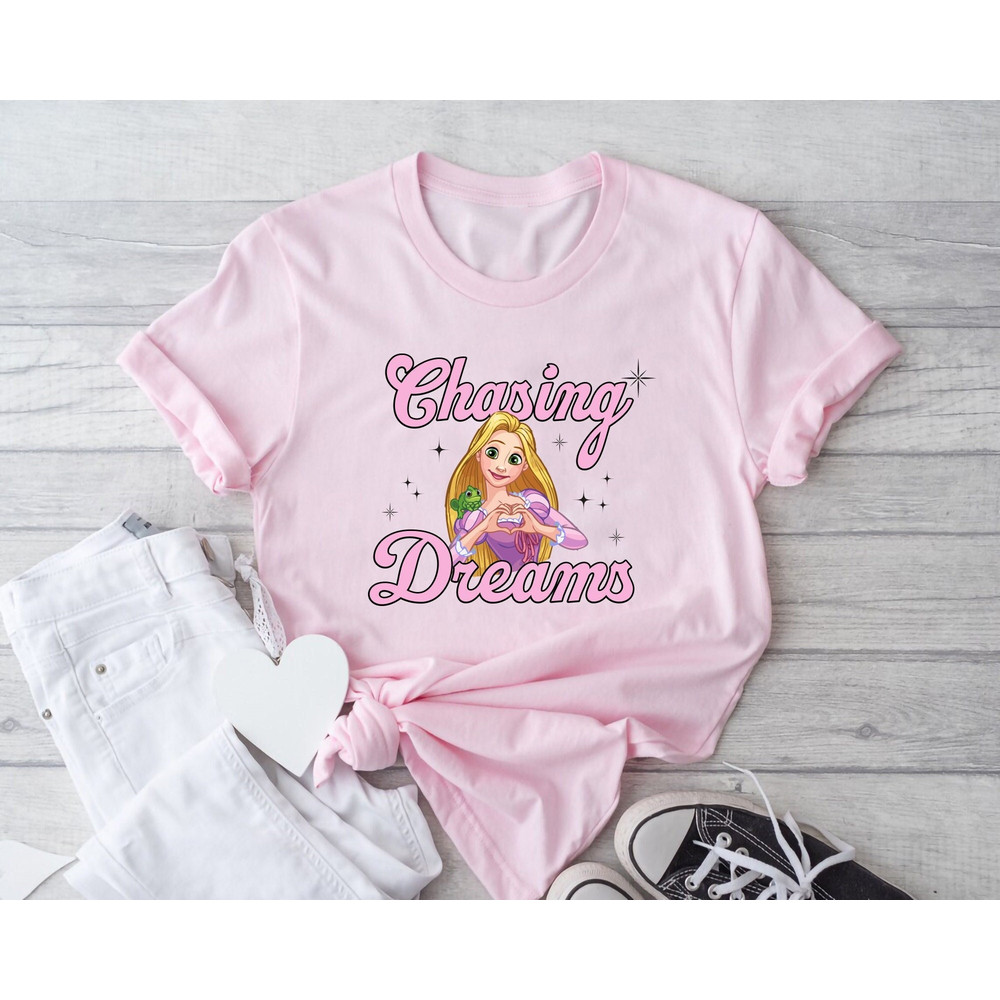 Disney Tangled Shirt, Princess Rapunzel Tee, Disney Girl Shirt, Chasing Dreams Shirt, Epcot Princess Tee, Disneyworld Shirt, Disneyland Tee.jpg