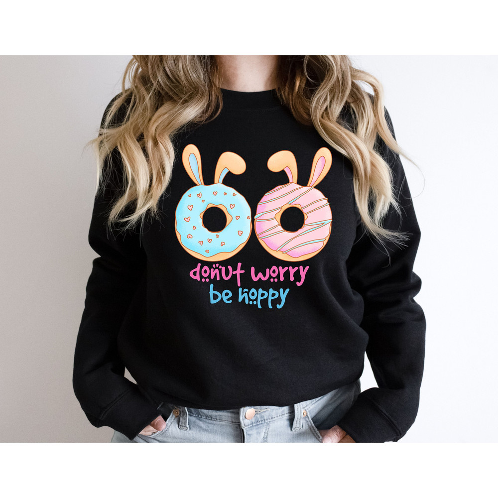 Donut Worry Be Hoppy Shirt, Easter Bunny Donut Shirt, Bunny Easter Shirts, Donut Lover Shirt, Registered Nurse Shirt, Easter Donut Shirt.jpg