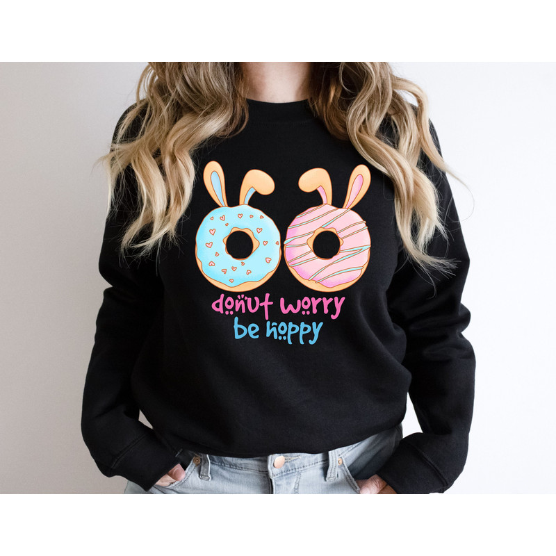 Donut Worry Be Hoppy Shirt, Easter Bunny Donut Shirt, Bunny Easter Shirts, Donut Lover Shirt, Registered Nurse Shirt, Easter Donut Shirt.jpg