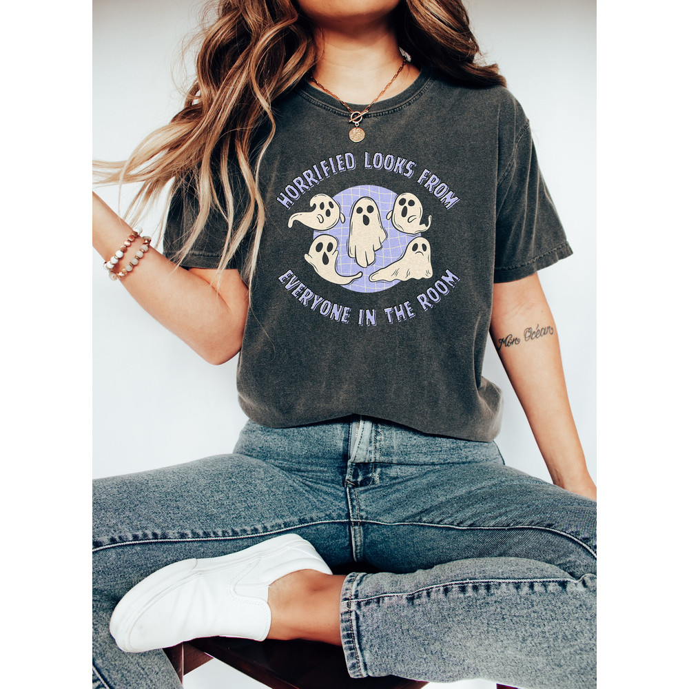 Horrified Looks From Everyone In The Room Tshirt Retro Ghost Design Speak Now Lyrics Cute Taylor Halloween Shirt Witchy Spooky Graphic Tee.jpg