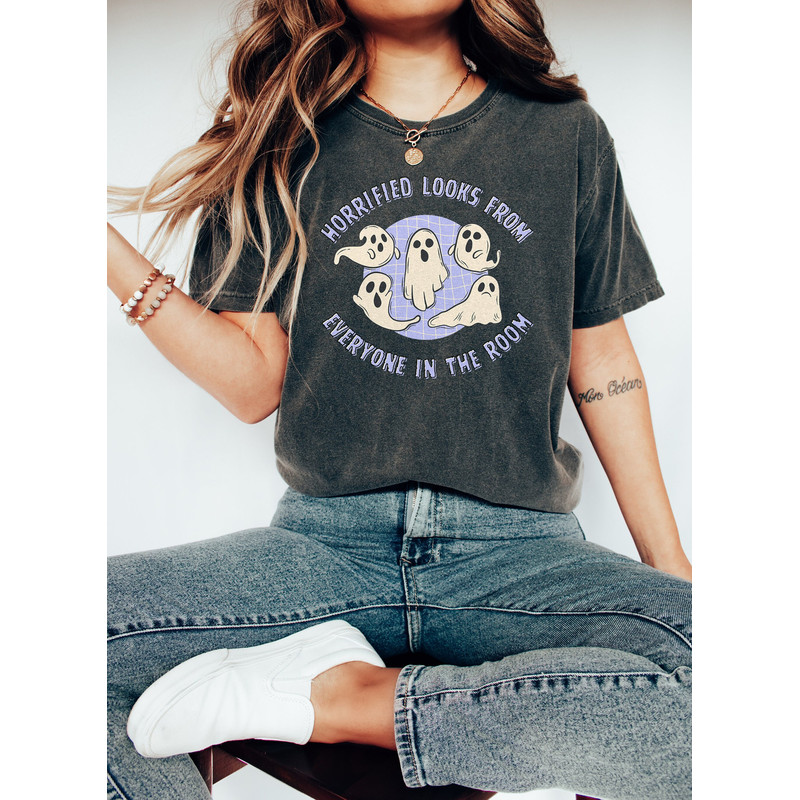 Horrified Looks From Everyone In The Room Tshirt Retro Ghost Design Speak Now Lyrics Cute Taylor Halloween Shirt Witchy Spooky Graphic Tee.jpg