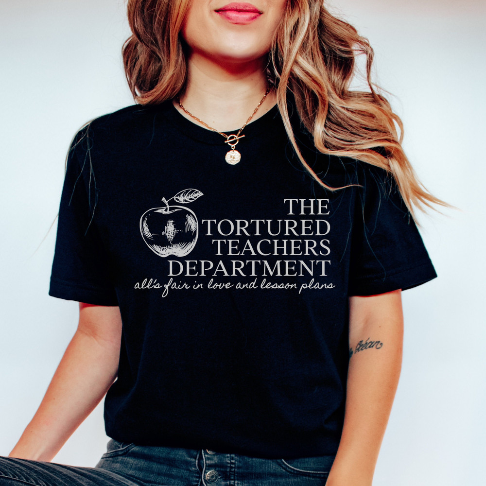 Tortured Poets Department Tortured Teacher Swiftie Gift Teacher Shirt TSwift Fan Swift Shirt All's Fair In Love And Poetry.jpg