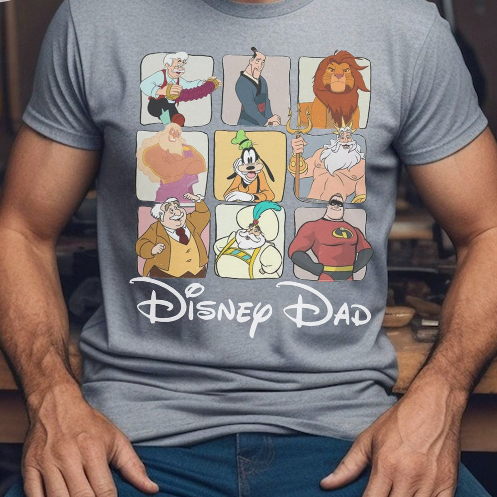Disney Dad Mufasa King Triton Maurice Shirt, Fathers Day T-shirt, Daddy Shirt, Disneyland Family Vacation, Magic Kingdom Tee for Dad.jpg