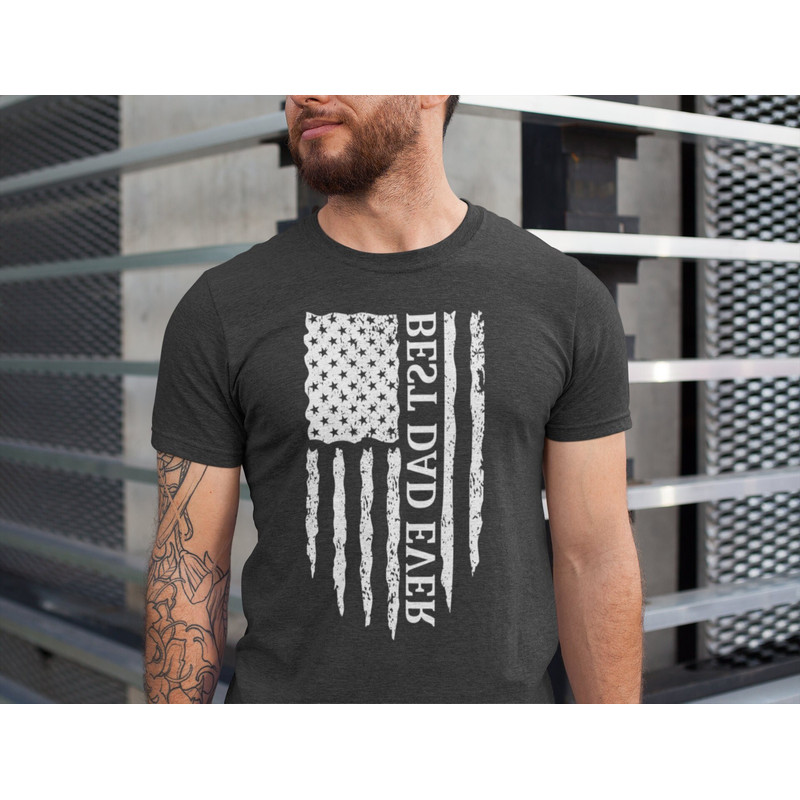 Best Dad Ever American Flag, Father's Day Tee, Dad Gift, Father's Day Gift, Military Dad Tee, Hero Dad Shirt, USA Flag Dad Shirt.jpg