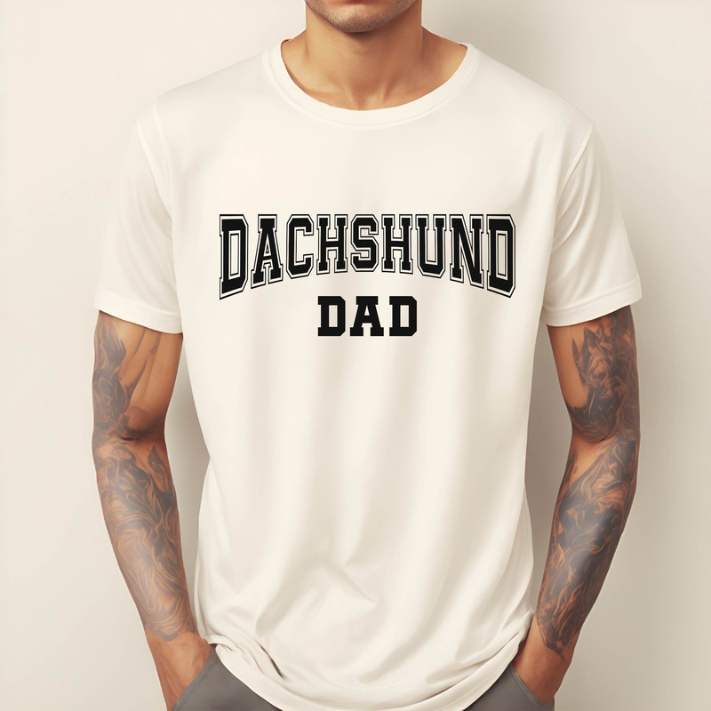 Comfort Colors Dachshund Dad Life Shirt, Dachshund Owner Dad Tee Shirt, Father's Day Tshirt, Gift for Dachshund Husband, Dachshund Lover Dad.jpg
