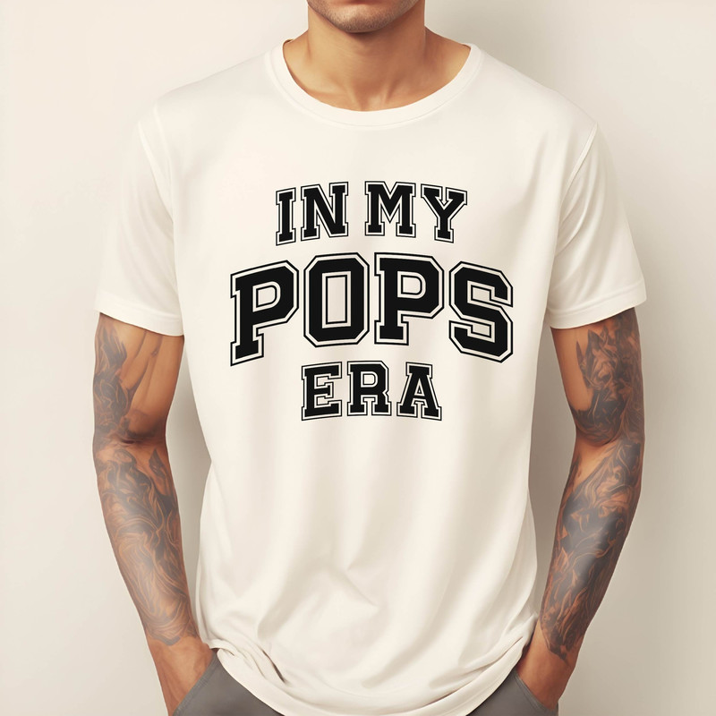 Comfort Colors, In My Pops Era Shirt, Papa Life Shirt, Retro Pops Tee Shirt, Father's Day Tshirt, Gifts for Husband, Custom Pops TShirt.jpg