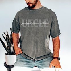 custom uncle shirt with kids names, custom uncle shirt, personalized shirt for uncle, new dad gift, birthday gift uncle