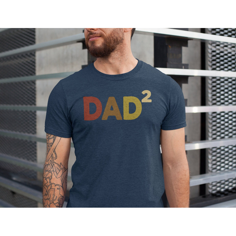 Dad Of Two Shirt, Father's Day Tshirt, Dad Of Twins Shirt, Dad To Be, Dad Of 2 Tshirt, Father's Day Gift Shirt, Retro Father of Two Shirt.jpg