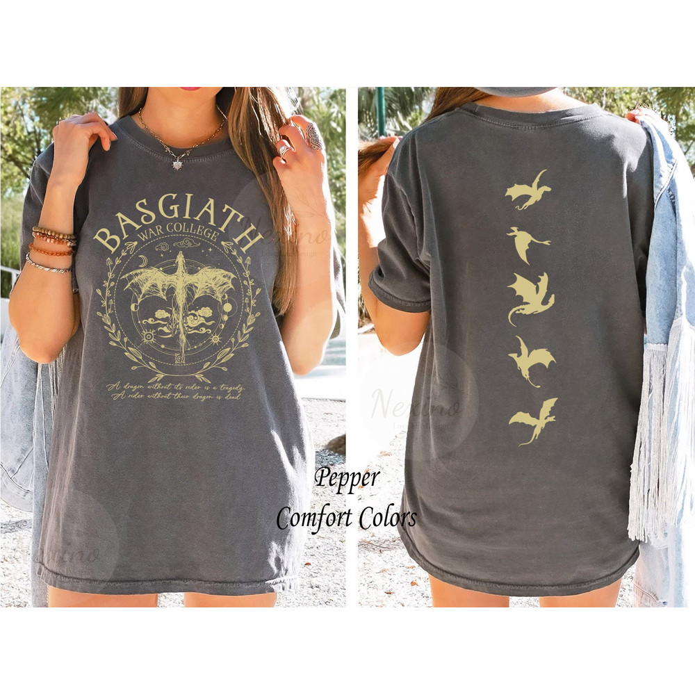 Basgiath War College Comfort Colors Shirt, Fourth Wing SweatShirt, Dragon Rider Shirt, Rebecca Yoros Shirt, Bookish Shirt, Violet Sorrengail.jpg