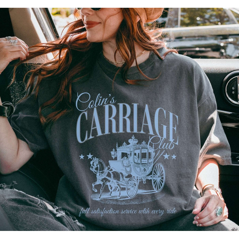 Colin Carriage Club Shirt, Penelope Colin Fan Tshirt Season 3 Lady Featherington Polin Social Club Book Inspired Tee Gossip Social Club Cute.jpg