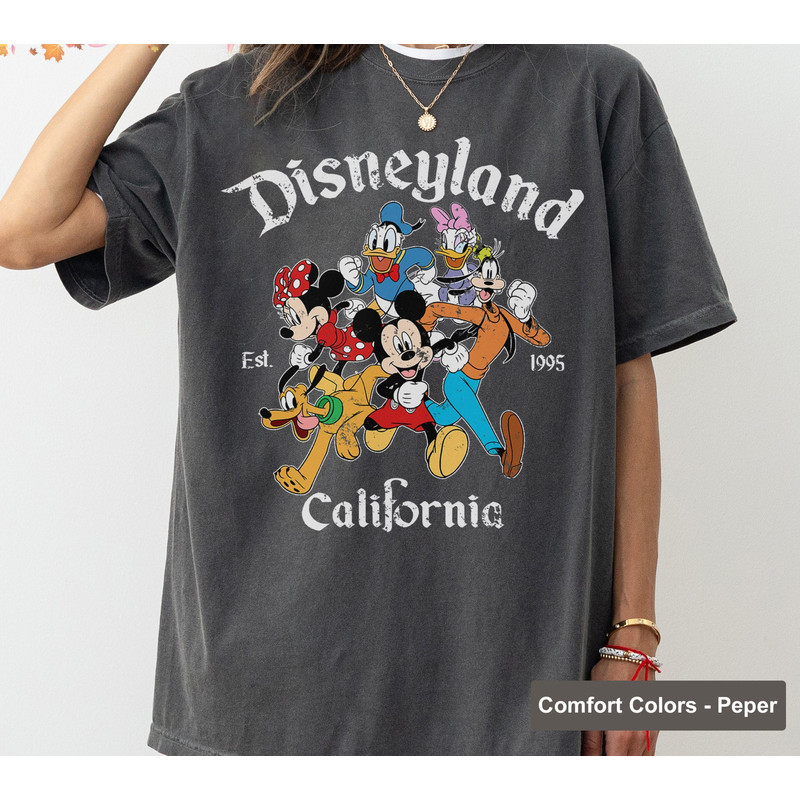 Retro Disneyland California Shirt, Disneyland Est 1955 Shirt, Disney Vacation Shirt, Mickey And Friends Shirt, Retro Walt Disney Shirt.jpg