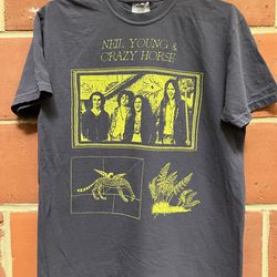 neil young fan art t-shirt, crazy horse shirt, neil young snd crazy horse vintage shirt