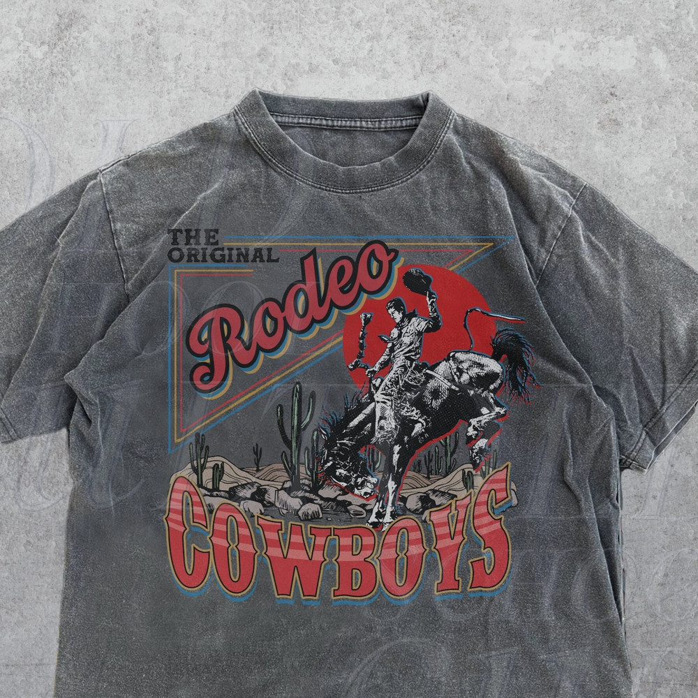 Rodeo Western Cowboy T-Shirt, Vintage 90s Western Shirt, Retro Indian Tee, Rodeo Cowboy Shirt, Wild West Gift, Unisex Adult Graphic Tee.jpg