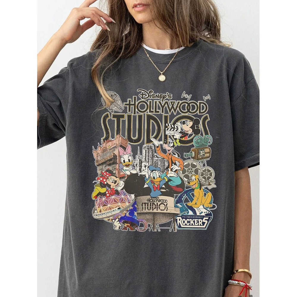 Vintage Disney Hollywood Studios Shirt, Hollywood Studios Shirt, Hollywood Studios Trip Shirts, Disney Family Vacation Shirt.jpg